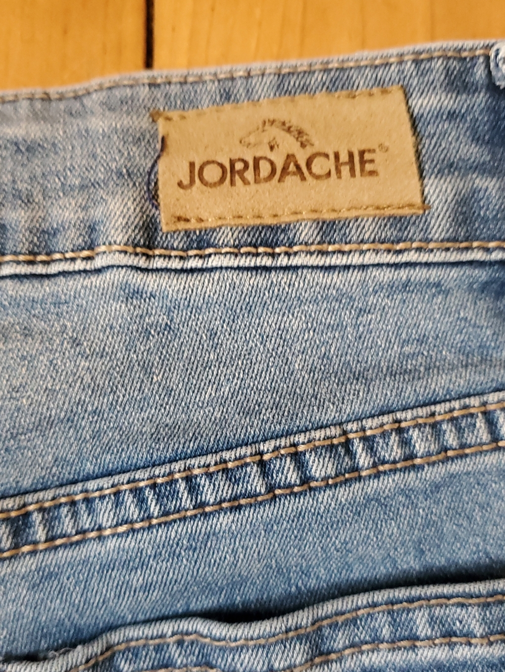 Jordache Light Blue Distressed Denim Cutoff Shorts - Picture 4 of 7